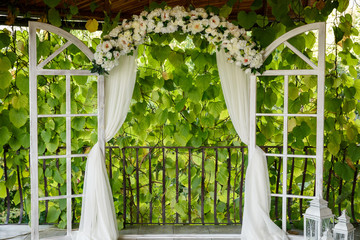 Wedding background, wedding arch