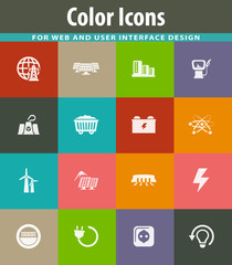 BIO Fuel industry icons set