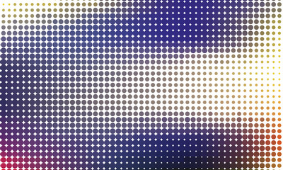 Digital gradient with points. Abstract futuristic panel. Dotted Backgound. Monochrome halftone pattern Vector illustration