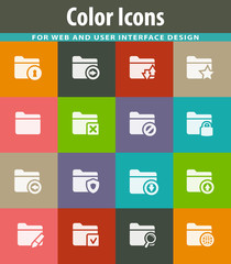 Folders icons set
