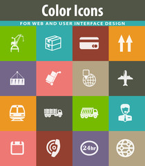 Logistic icons set