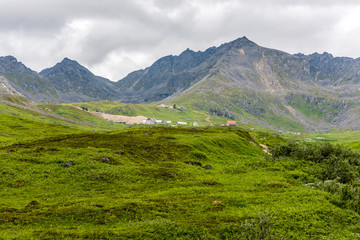 Mountain Range Around Alaska's Historic Independence Mine