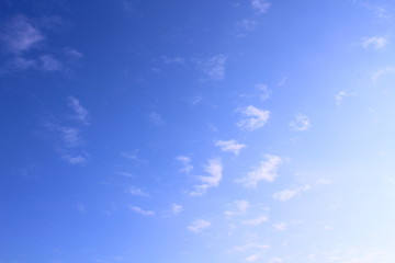 Beautiful sky and clouds in the form of waves. Background. Landscape.