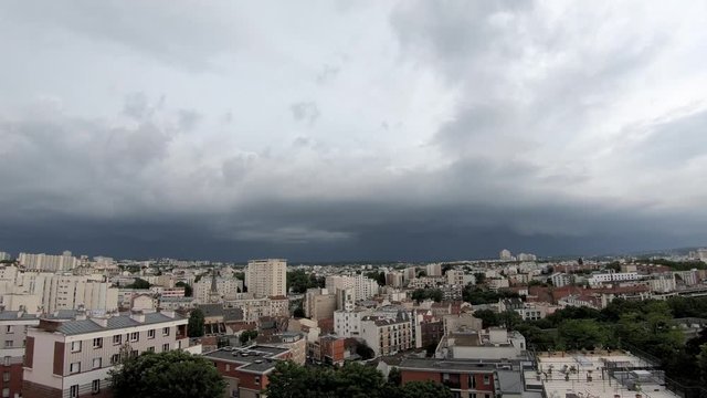 Time-lapse d'un ciel nuageux