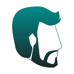 Man faceless head vector illustration graphic design