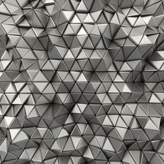 Chrome abstract triangles backdrop - 208131166