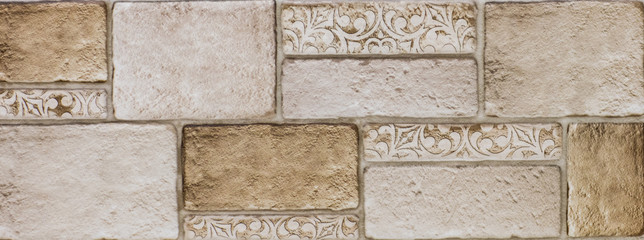 ceramic tile, vintage mosaic pattern, abstract geometry