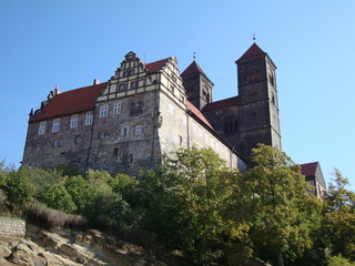 Fototapeta na wymiar Mittelalter im Harz: die Quedlinburg