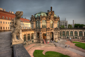 City view of Dresden, Zwinger.