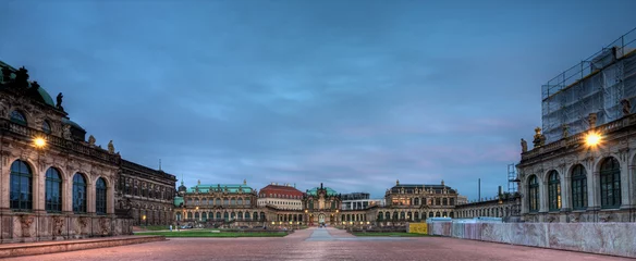 Deurstickers City view of Dresden, Zwinger. © Bernhard