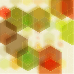 Abstract technology background. Used effect transparency layers of lights and shapes