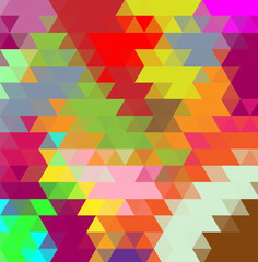 Fototapeta premium Colorful swirl rainbow polygon background or vector frame.
