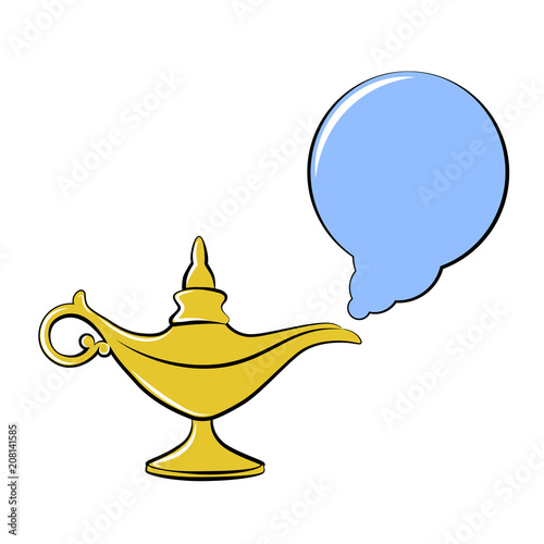 "goldene wunderlampe gini" Stockfotos und lizenzfreie Vektoren auf