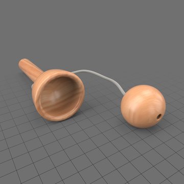 Antique cup and ball game
