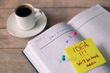 Daily planning of actions