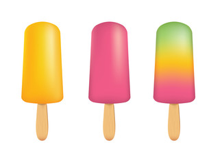 Ice cream set, vector