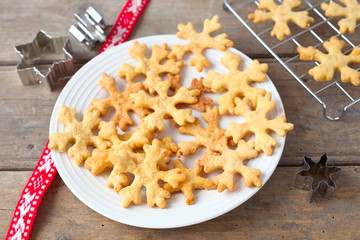 Schneeflocken Plätzchen