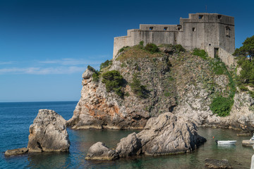 Fototapeta na wymiar Inlet and castle Dubrovnik, Croatia