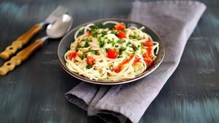Full vegetable spagetti pasta
