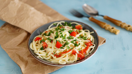 Full vegetable spagetti pasta