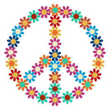 Peace symbol icon