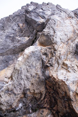 Fototapeta na wymiar Steep cliff for climbing