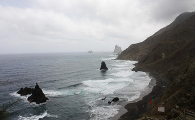 Playa de Benijo y Roques de Anaga, Tenerife