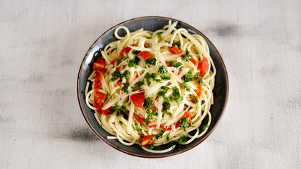 Full vegetable spagetti pasta