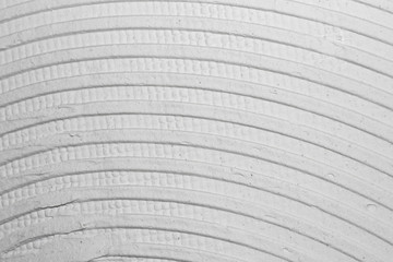 Grooves from the trowel