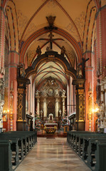 Fototapeta na wymiar Church of Assumption of Virgin Mary in Chelmno. Poland