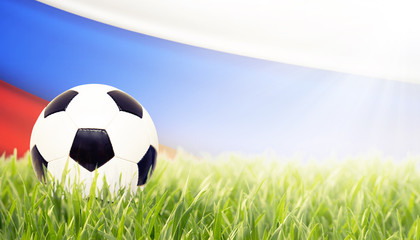 Ball auf dem Fussballplatz