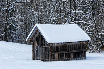 Winter in Bavaria . Partnach Gorge.