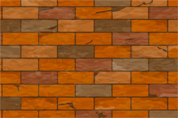 Obraz premium Texture of a brick wall. Can be used in 3D modeling for UV Mapping