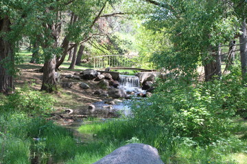 Creek And Waterfall, William Hawrelak Park, Edmonton, Alberta