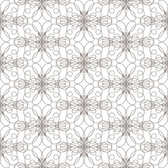 Seamless pattern with wavy lines lines on white background