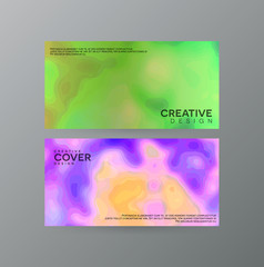 Naklejka na ściany i meble Abstract, creative cover concepts collection.
