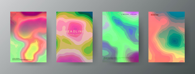 Abstract, creative cover concepts collection.