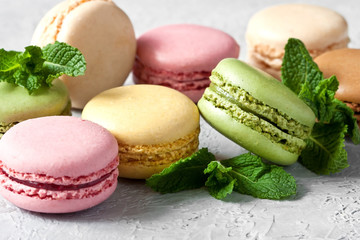Several  tasty macarons