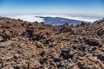 Mount Teide, view from Teleferico, Tenerife, Canary Islands, Spain