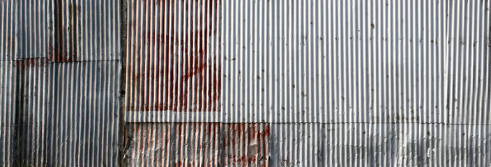 Corrugated iron texture background