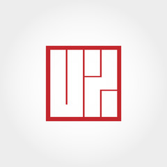 Initial Letter UX Logo Template Vector Design