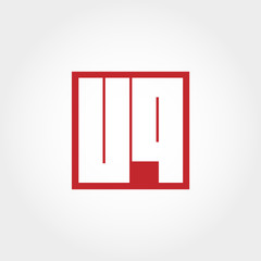 Initial Letter UQ Logo Template Vector Design