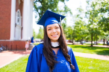 Beautiful female college graduate