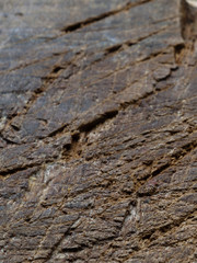 Cracked rustic old vintage wooden cutting table
