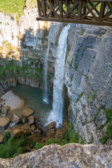 Kinchkha waterfall near Okatse canyon, Imereti, Georgia © k_samurkas