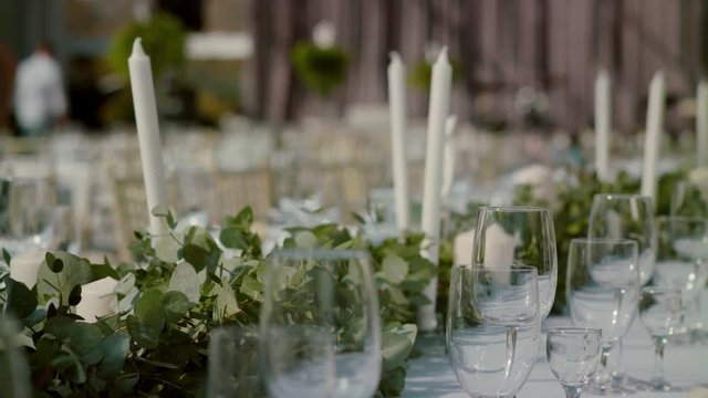 Wedding table with decorations