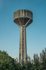Water (piezometric) tower in the Po valley, Italy.