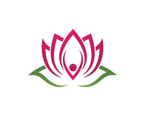  flowers design logo Template