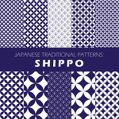 Japanese traditional pattern Shippo
