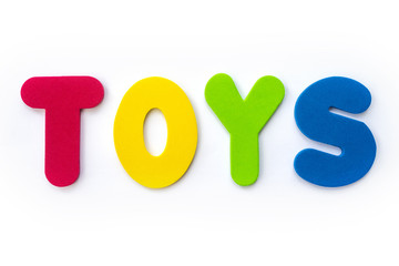 The word TOYS